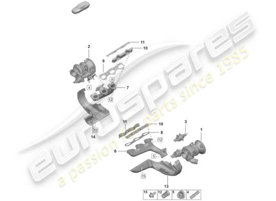 a part diagram from the Porsche 992 parts catalogue