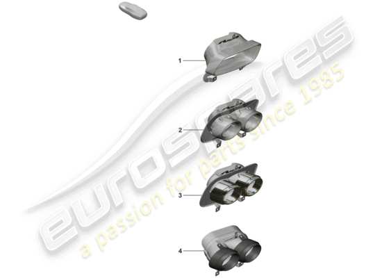 a part diagram from the Porsche 992 parts catalogue