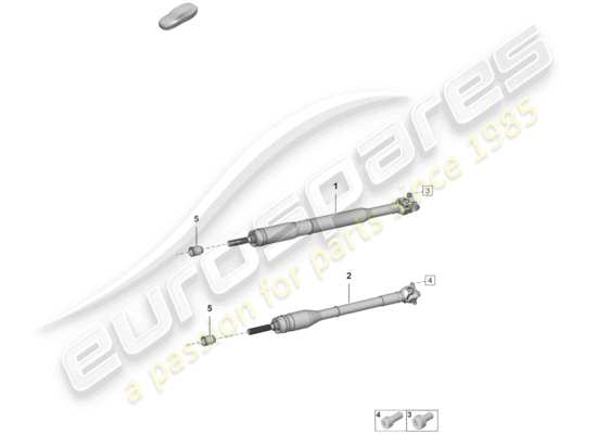 a part diagram from the Porsche 992 parts catalogue