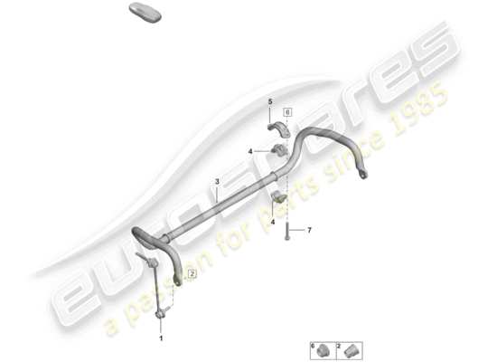 a part diagram from the Porsche 992 parts catalogue