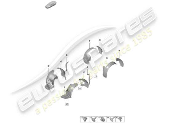 a part diagram from the Porsche 992 parts catalogue