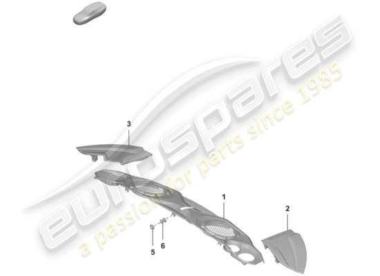 a part diagram from the Porsche 992 parts catalogue