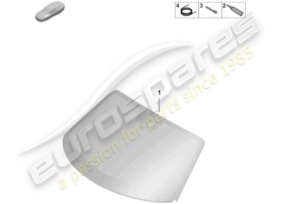 a part diagram from the Porsche 992 parts catalogue