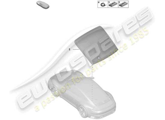 a part diagram from the Porsche 992 parts catalogue