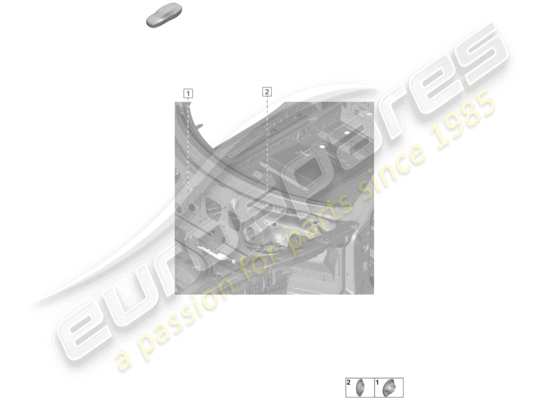 a part diagram from the Porsche 992 parts catalogue