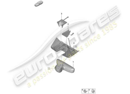 a part diagram from the Porsche 992 parts catalogue