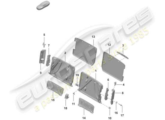 a part diagram from the Porsche 992 parts catalogue