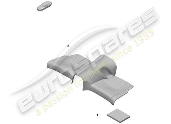 a part diagram from the Porsche 992 parts catalogue