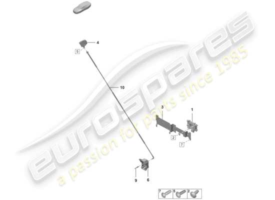 a part diagram from the Porsche 992 parts catalogue