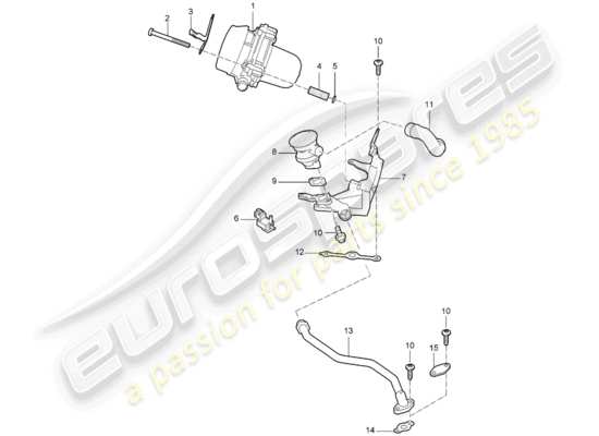 a part diagram from the Porsche 997 (2005) parts catalogue