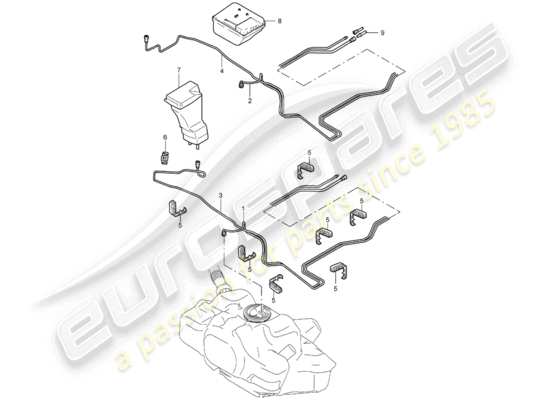 a part diagram from the Porsche 997 parts catalogue