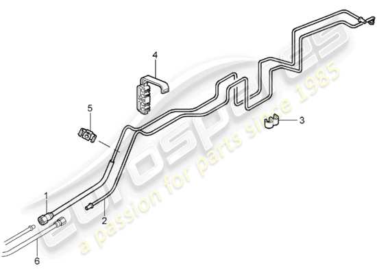 a part diagram from the Porsche 997 (2005) parts catalogue