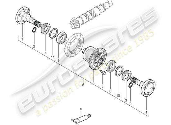 a part diagram from the Porsche 997 parts catalogue