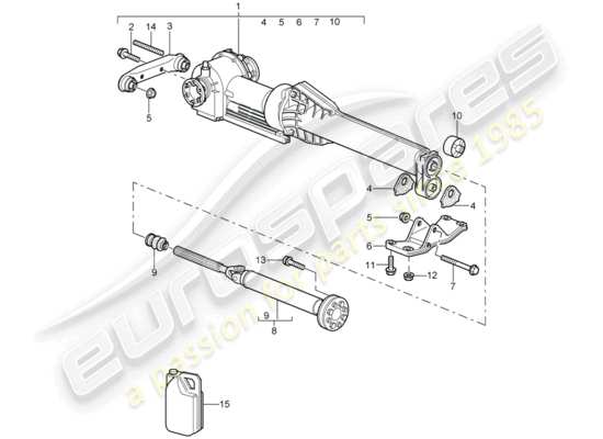 a part diagram from the Porsche 997 parts catalogue