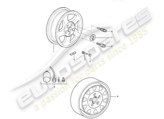 a part diagram from the Porsche 997 parts catalogue