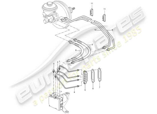 a part diagram from the Porsche 997 parts catalogue