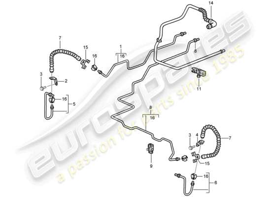 a part diagram from the Porsche 997 parts catalogue