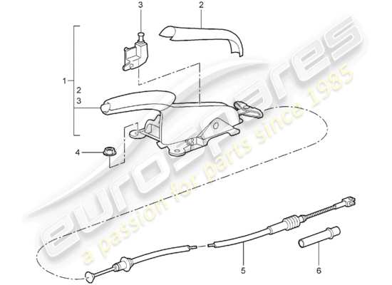 a part diagram from the Porsche 997 parts catalogue