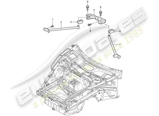 a part diagram from the Porsche 997 (2005) parts catalogue