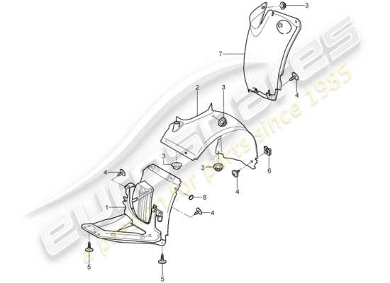 a part diagram from the Porsche 997 parts catalogue