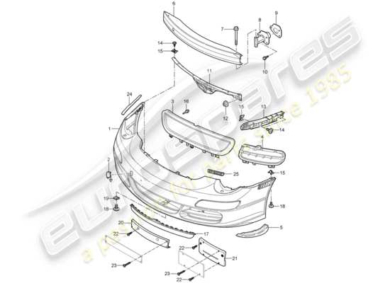 a part diagram from the Porsche 997 parts catalogue