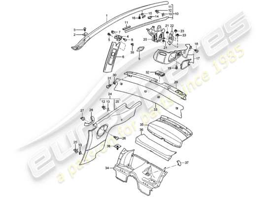 a part diagram from the Porsche 997 parts catalogue