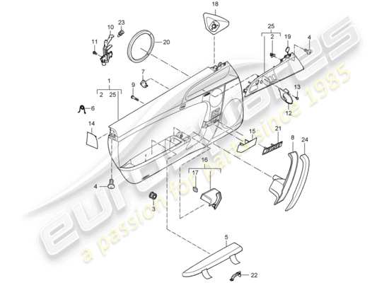 a part diagram from the Porsche 997 parts catalogue