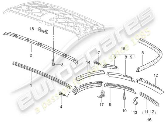 a part diagram from the Porsche 997 parts catalogue