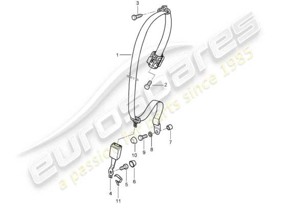 a part diagram from the Porsche 997 (2005) parts catalogue