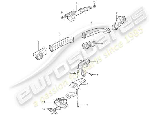 a part diagram from the Porsche 997 parts catalogue