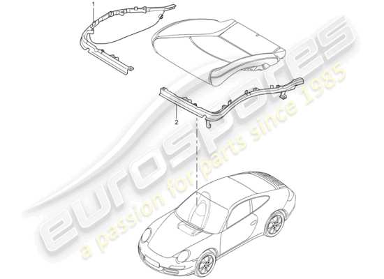 a part diagram from the Porsche 997 parts catalogue