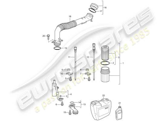 a part diagram from the Porsche 997 (2006) parts catalogue