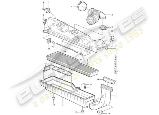 a part diagram from the Porsche 997 parts catalogue