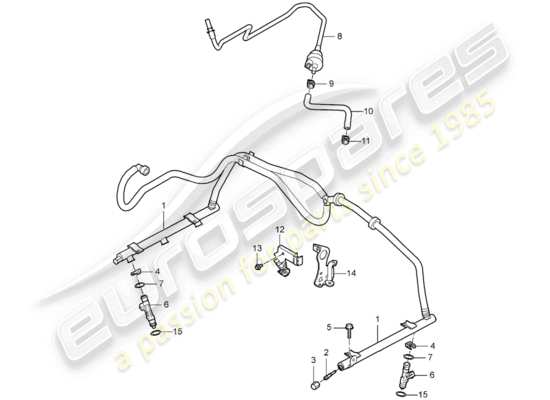 a part diagram from the Porsche 997 parts catalogue