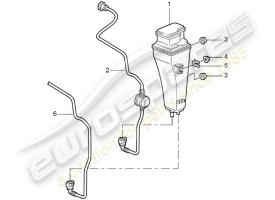 a part diagram from the Porsche 997 parts catalogue