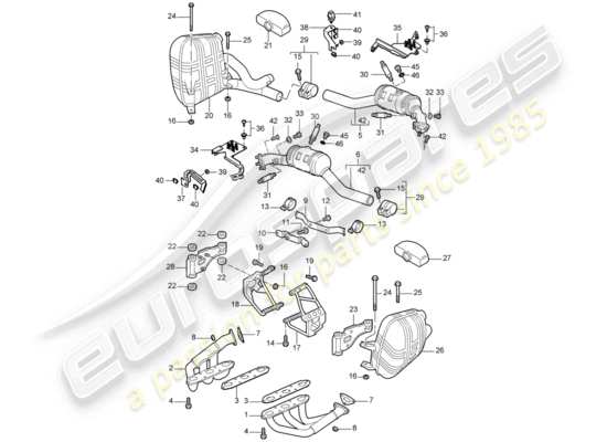 a part diagram from the Porsche 997 parts catalogue