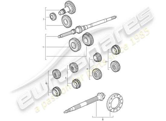 a part diagram from the Porsche 997 (2006) parts catalogue