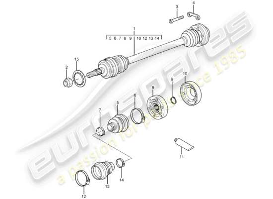 a part diagram from the Porsche 997 parts catalogue