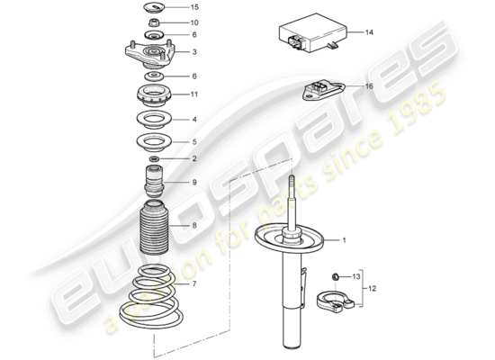 a part diagram from the Porsche 997 parts catalogue