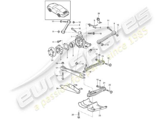 a part diagram from the Porsche 997 parts catalogue