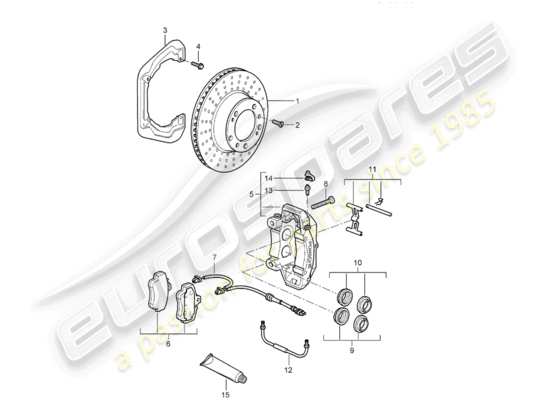 a part diagram from the Porsche 997 parts catalogue