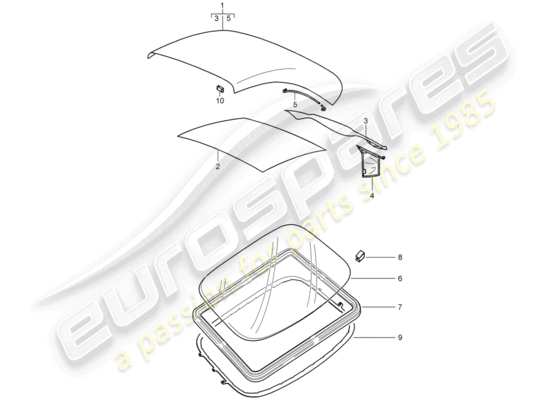 a part diagram from the Porsche 997 (2006) parts catalogue