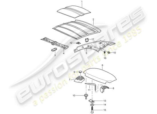 a part diagram from the Porsche 997 parts catalogue