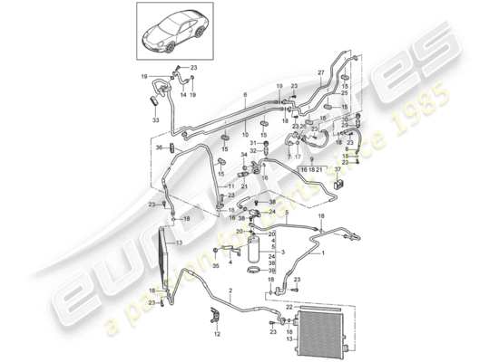 a part diagram from the Porsche 997 parts catalogue