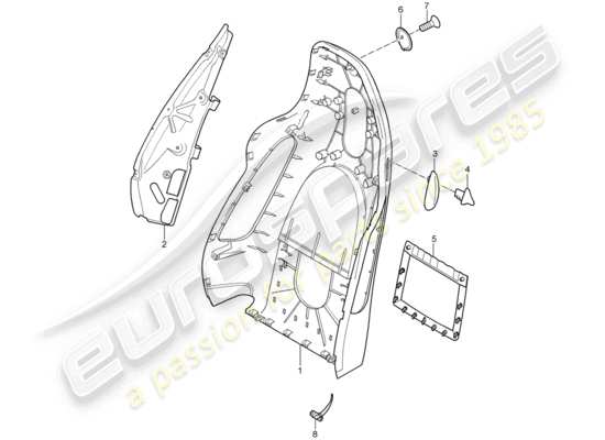 a part diagram from the Porsche 997 parts catalogue