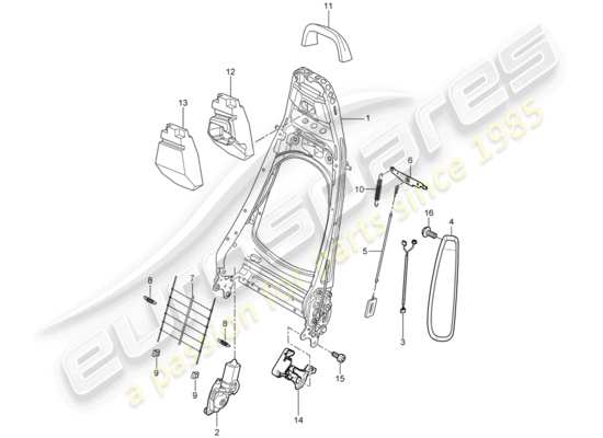 a part diagram from the Porsche 997 parts catalogue