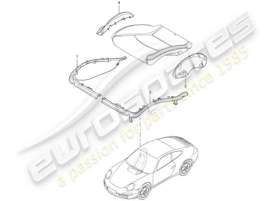 a part diagram from the Porsche 997 parts catalogue