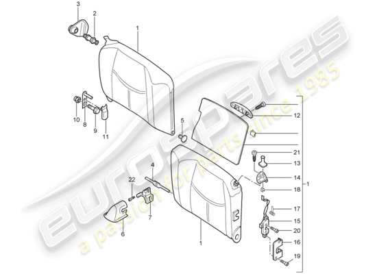 a part diagram from the Porsche 997 parts catalogue