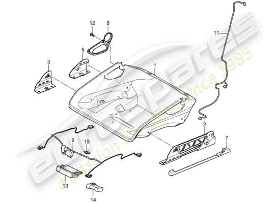 a part diagram from the Porsche 997 parts catalogue