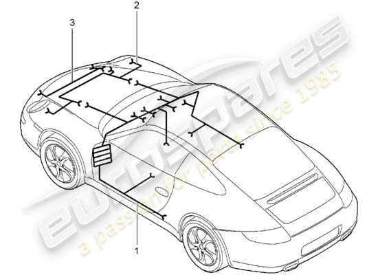 a part diagram from the Porsche 997 parts catalogue